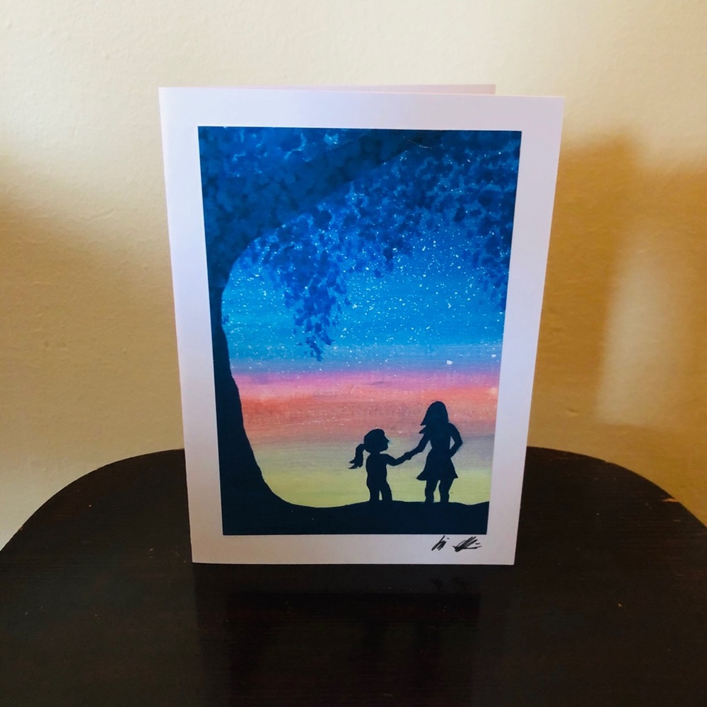 6 (handmade) blank greeting cards